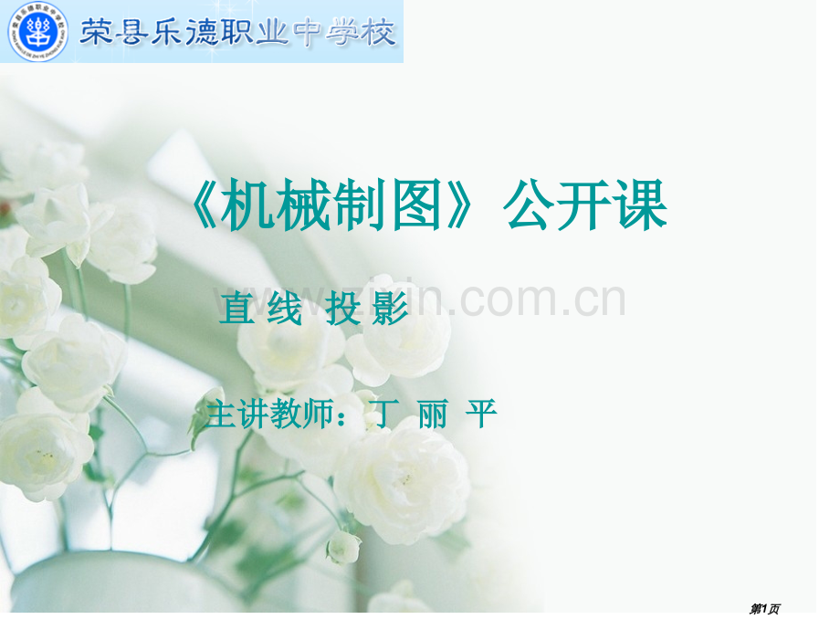 机械制图直线的投影市公开课一等奖百校联赛获奖课件.pptx_第1页