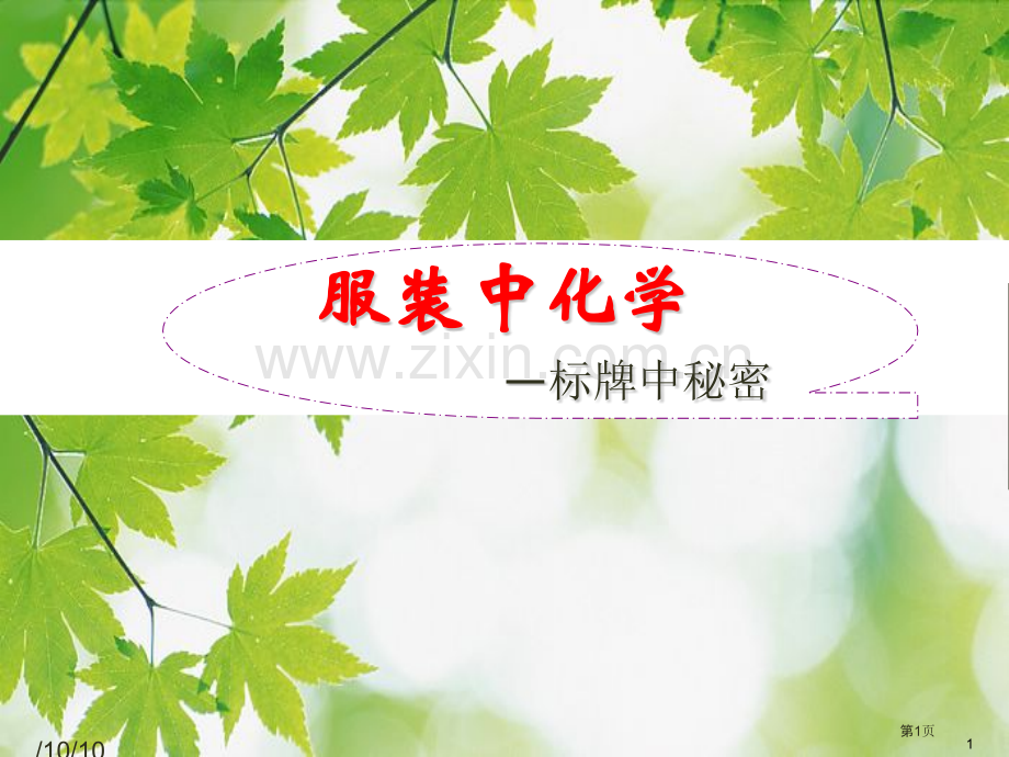 服装中的化学省公共课一等奖全国赛课获奖课件.pptx_第1页