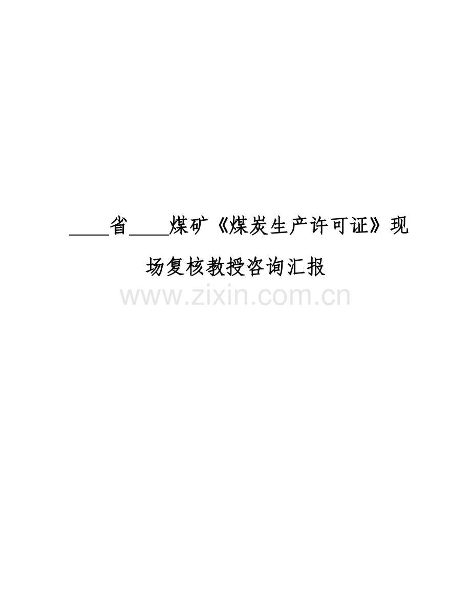 煤炭生产许可证现场复核手册模板.doc_第2页