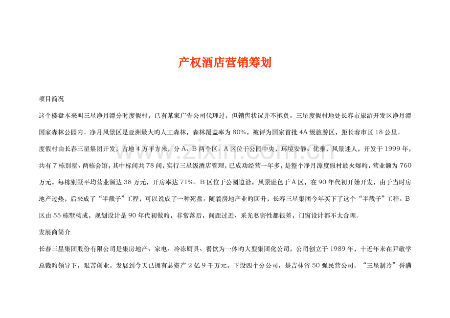 产权连锁酒店营销专题策划.docx_第2页