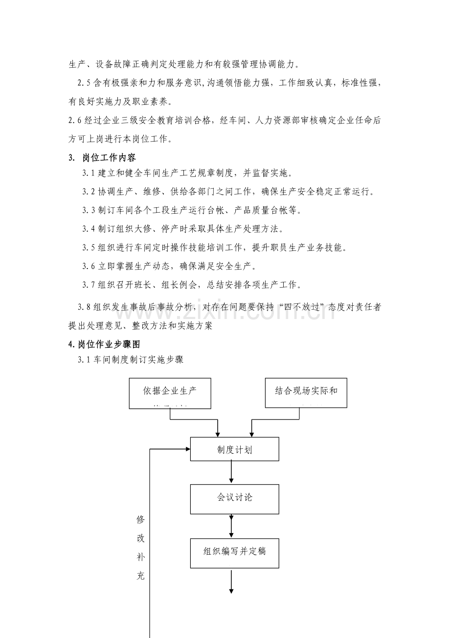 化产车间生产副主任岗位标准化作业指导书模板.doc_第2页