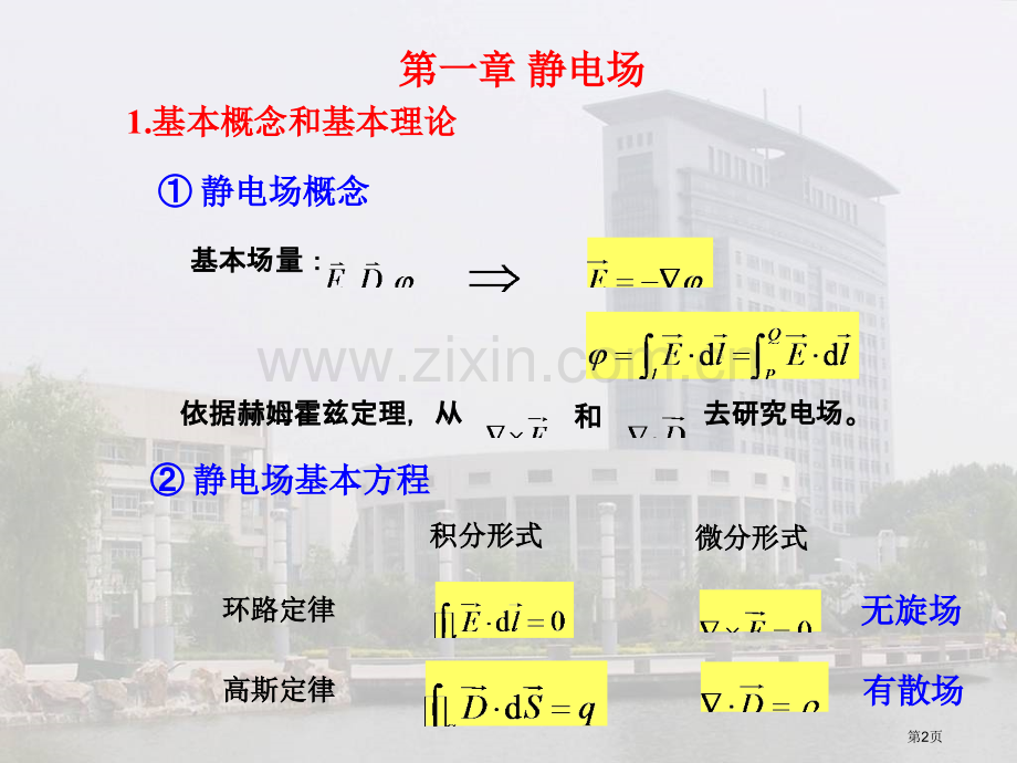 工程电磁场导论复习市公开课一等奖百校联赛获奖课件.pptx_第2页