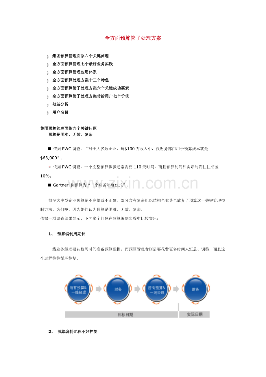 全面预算管理解决方案模板.doc_第1页