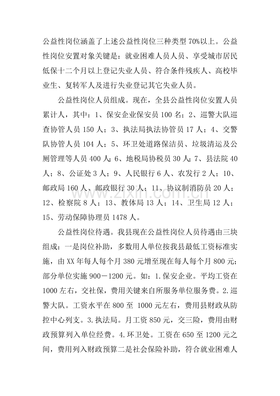 公益性岗位开发管理情况的调研研究报告.docx_第2页