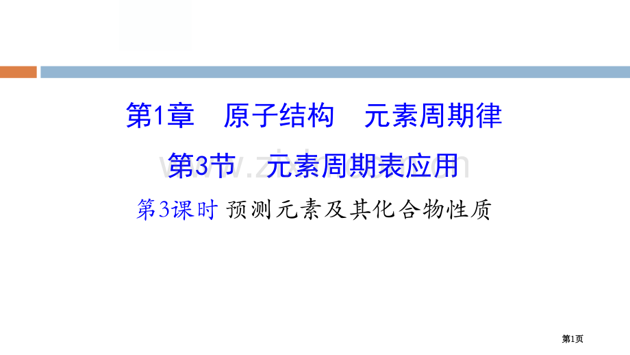 原子结构元素周期律元素周期表的应用.pptx_第1页