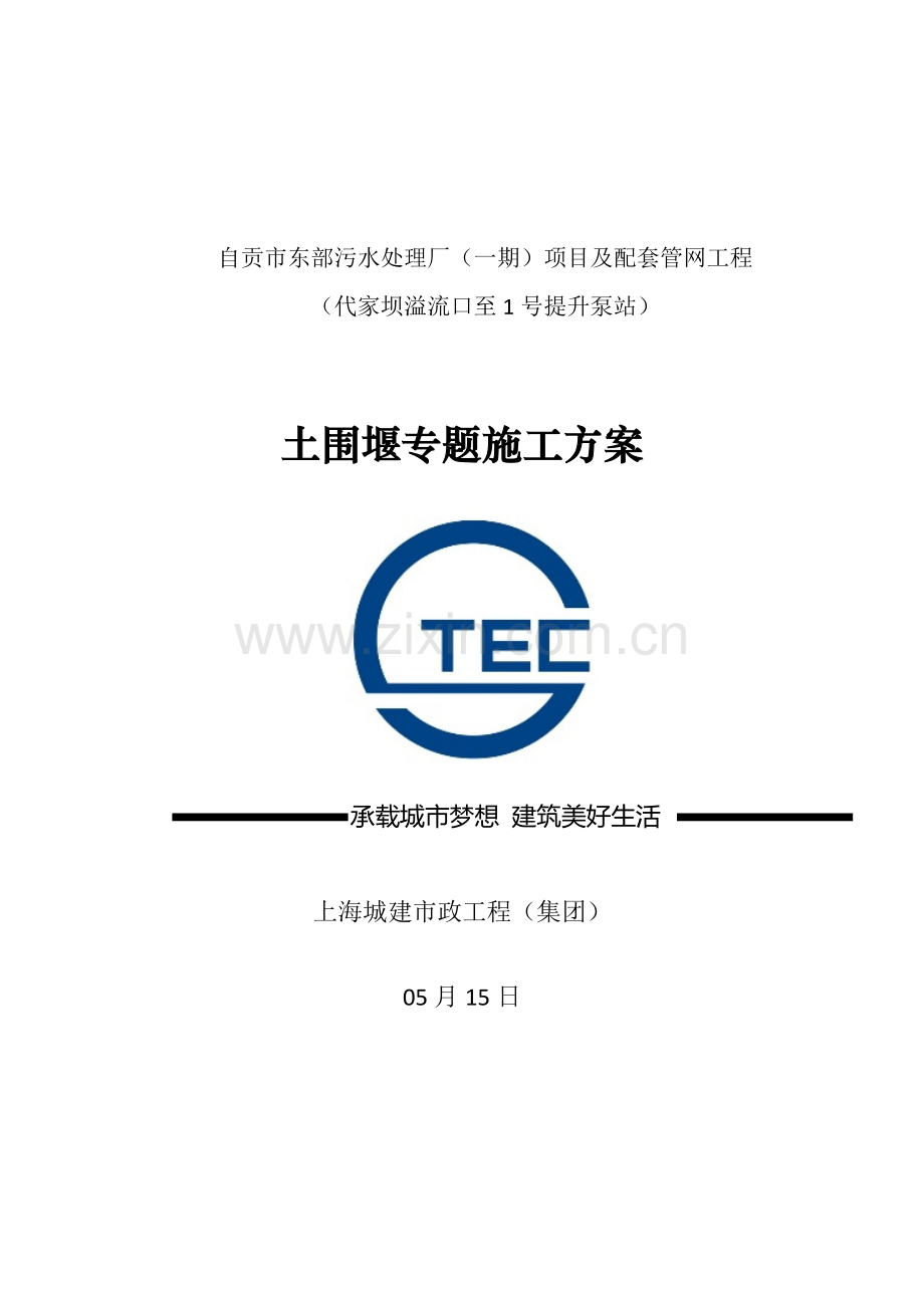 土围堰专项综合标准施工专业方案.docx_第1页