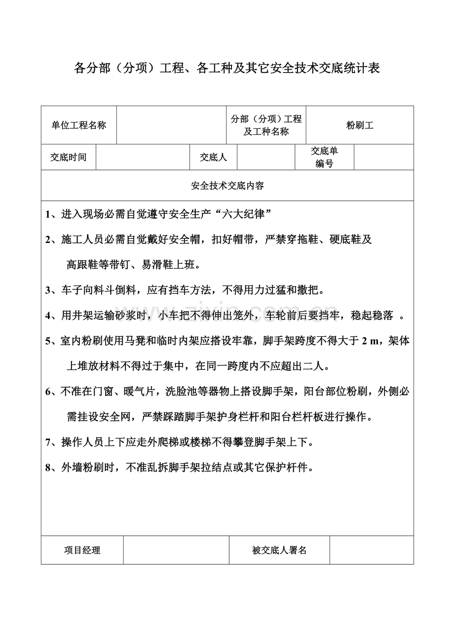 安全核心技术交底记录表全套.doc_第2页