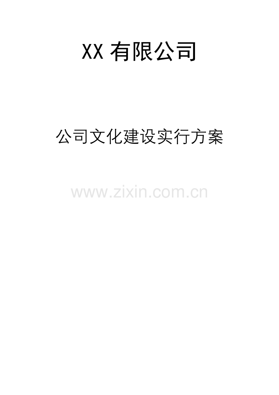 公司企业文化实施专项方案.doc_第1页