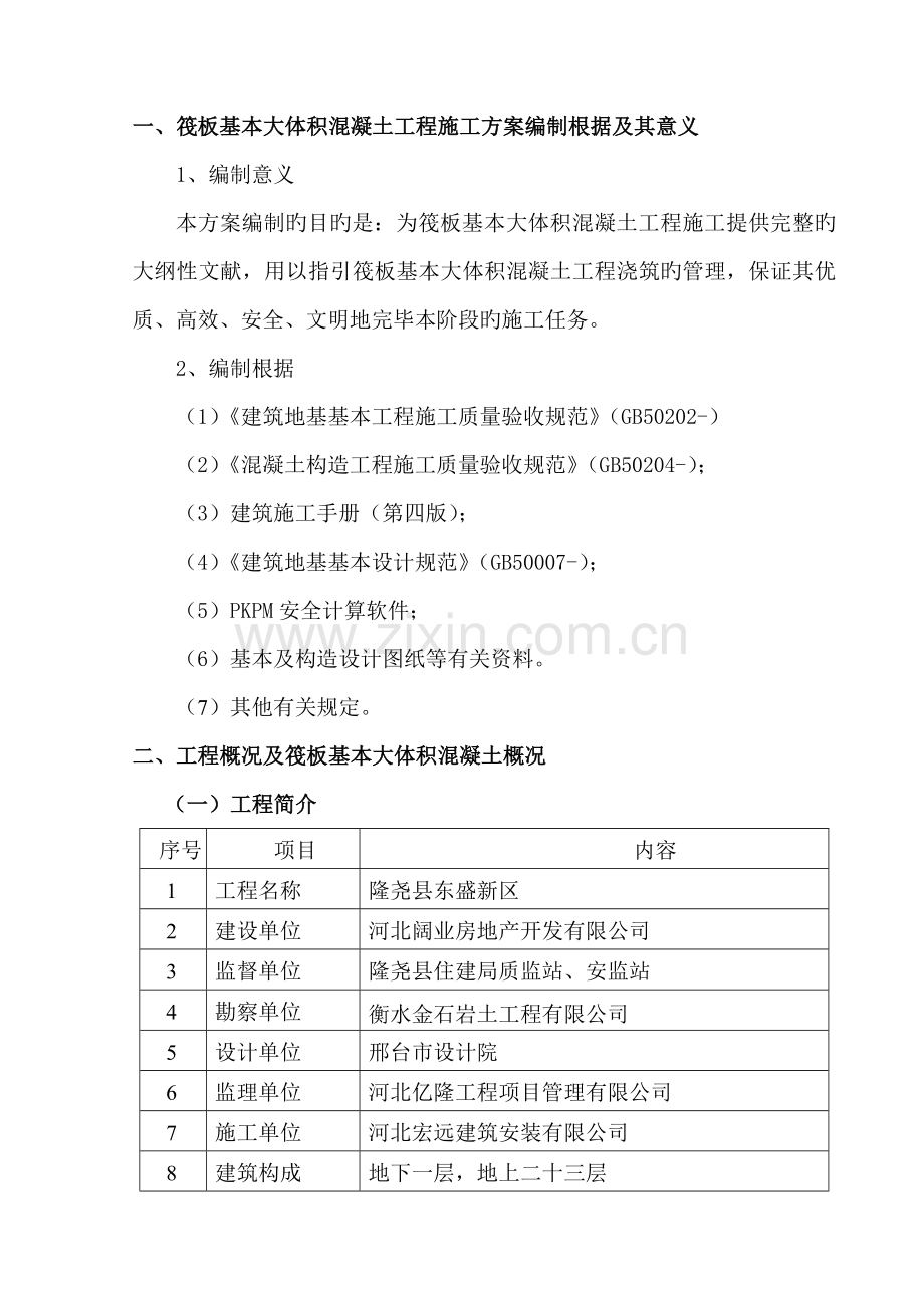 大体积混凝土专项综合施工专题方案模板.docx_第2页