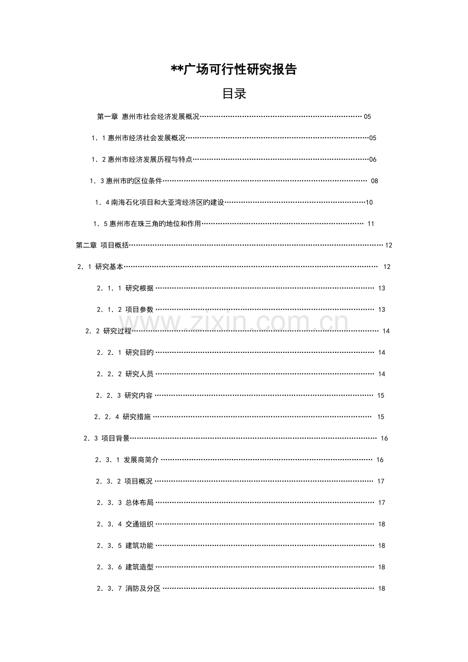 广场可行性专题研究报告.docx_第1页