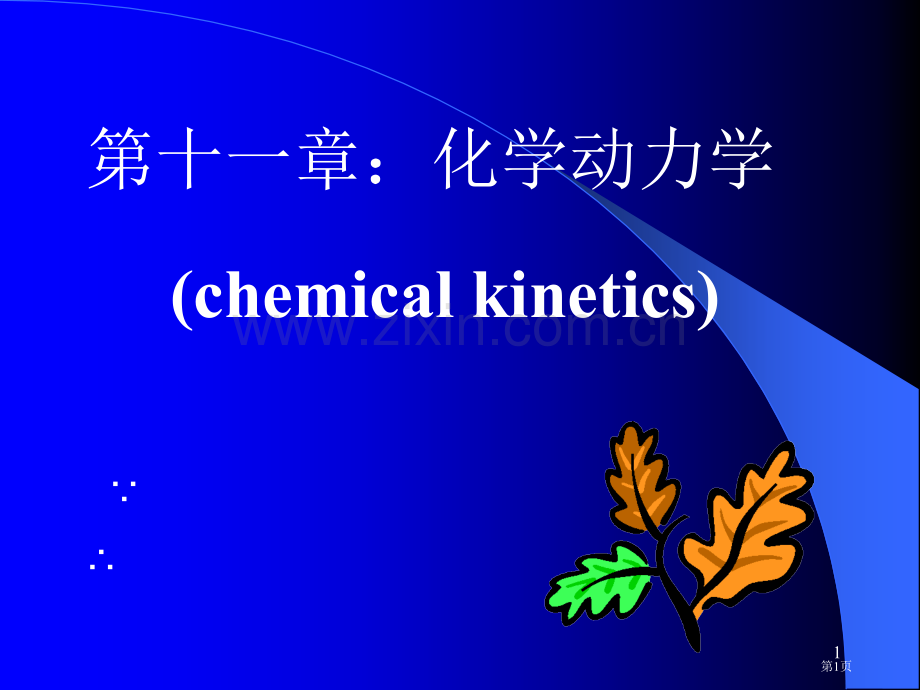 十化学动力学市公开课一等奖百校联赛特等奖课件.pptx_第1页