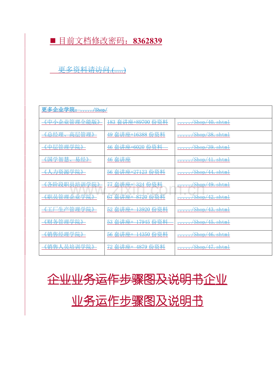 企业业务运作流程图及说明模板.doc_第1页
