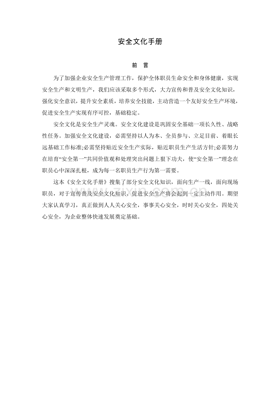 安全文化手册定稿版模板.doc_第1页