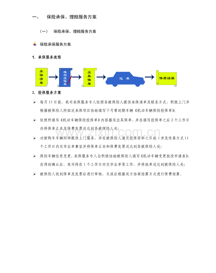 保险承保理赔服务专项方案.doc_第1页