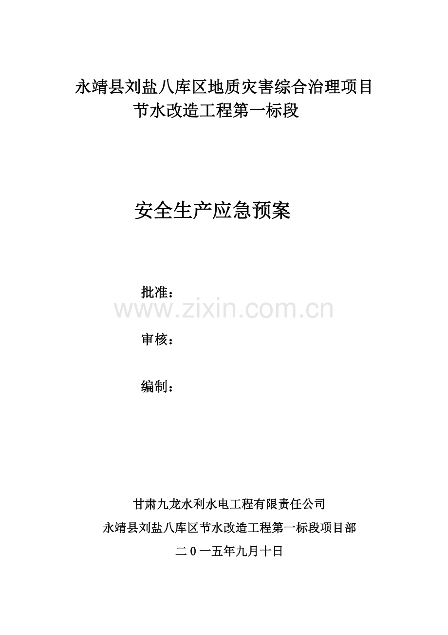 安全生产应急专项预案范文样本.doc_第2页