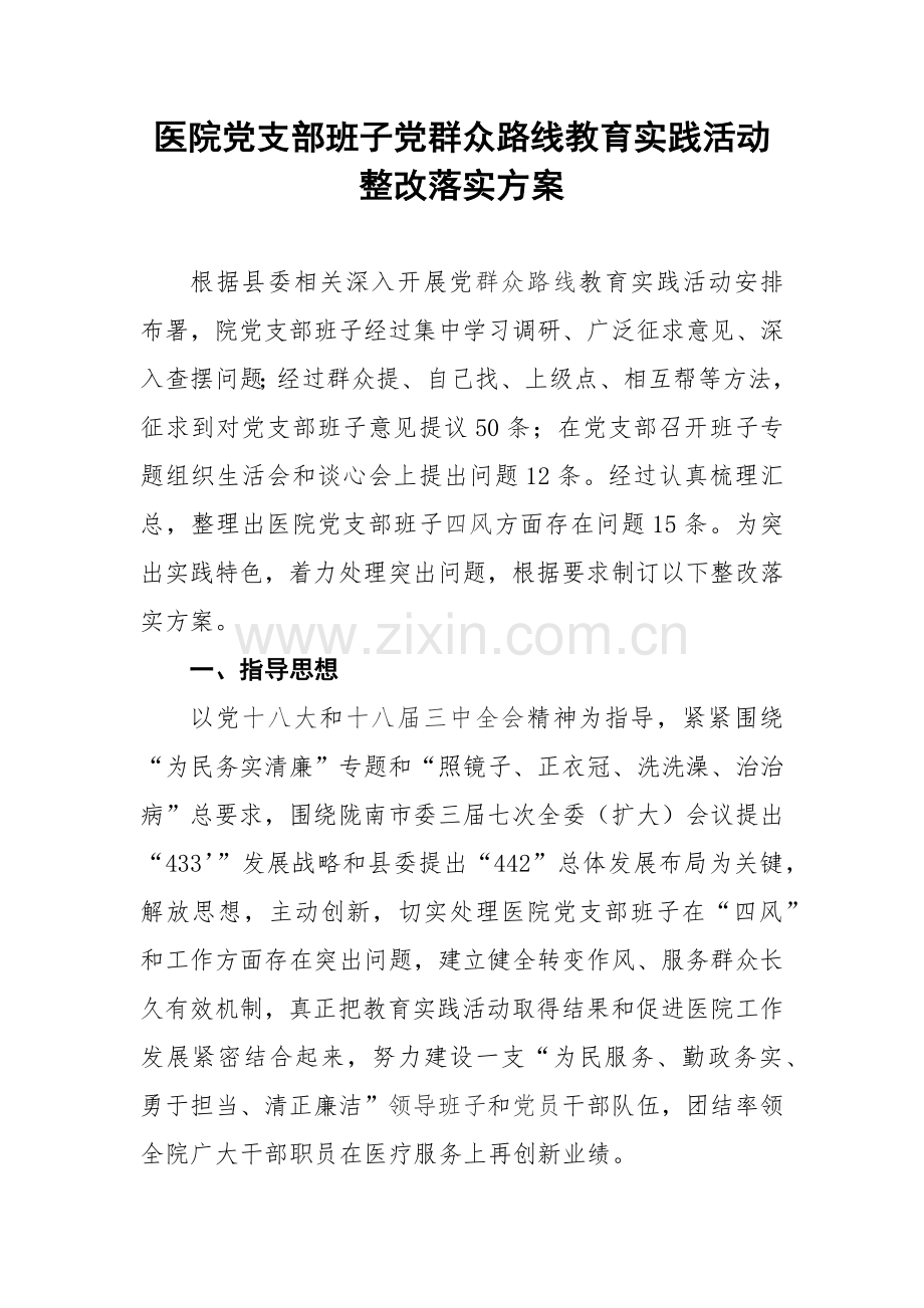 人民医院党支部班子整改落实专项方案.docx_第2页