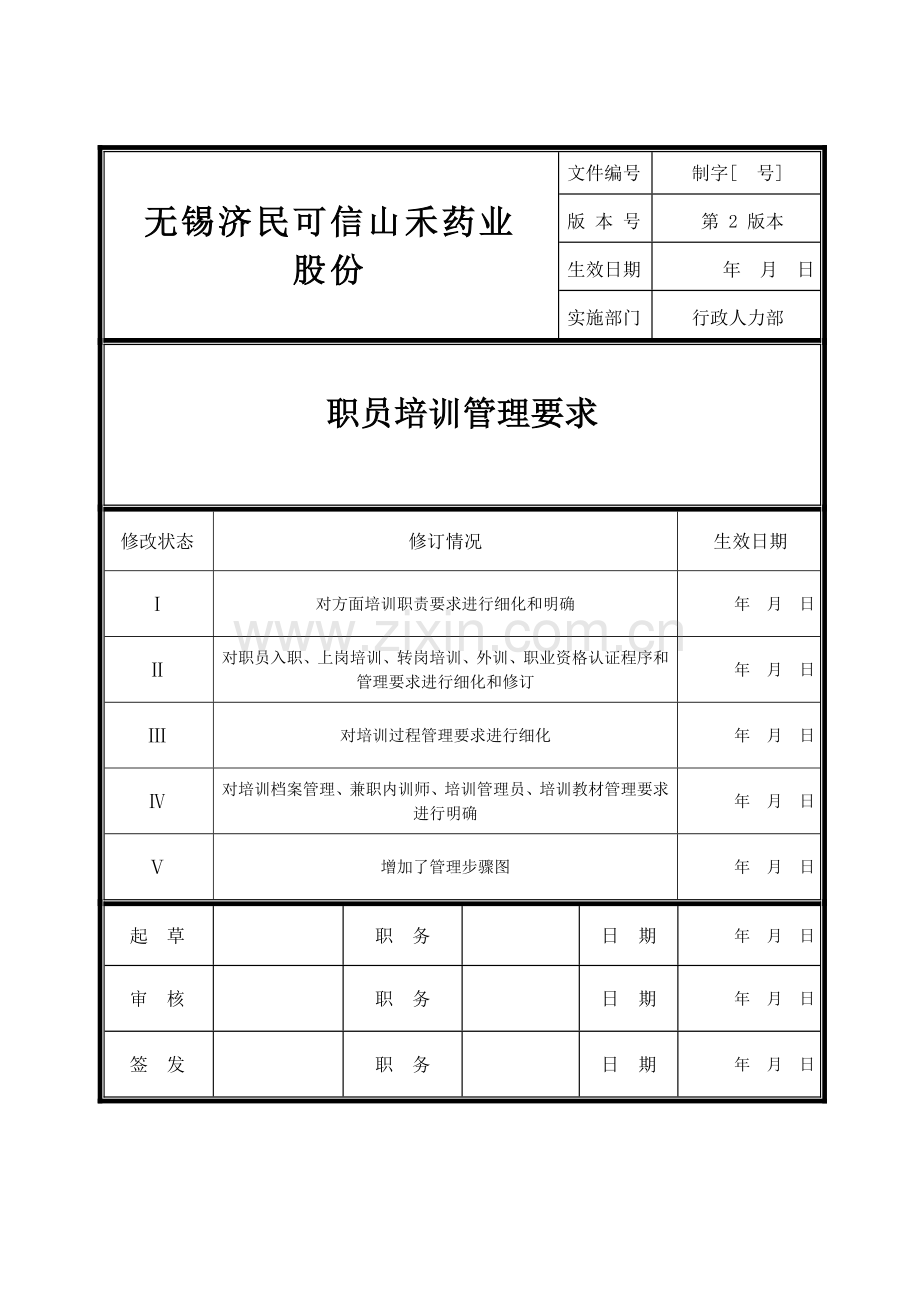 员工培训管理标准规定附综合流程图.doc_第1页