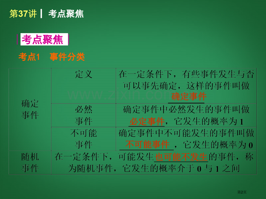 新课标届中考数学查漏补缺第一轮基础复习第讲概率北师大版省公共课一等奖全国赛课获奖课件.pptx_第2页