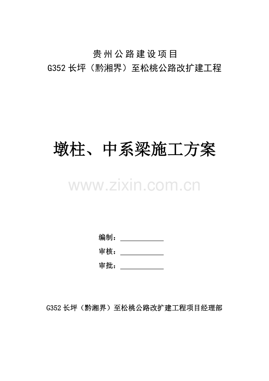 墩柱中系梁综合施工专题方案.docx_第1页