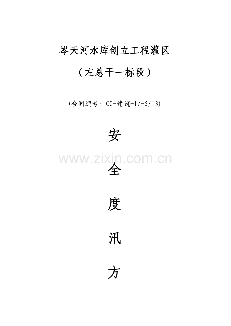 安全度汛专项方案.doc_第1页