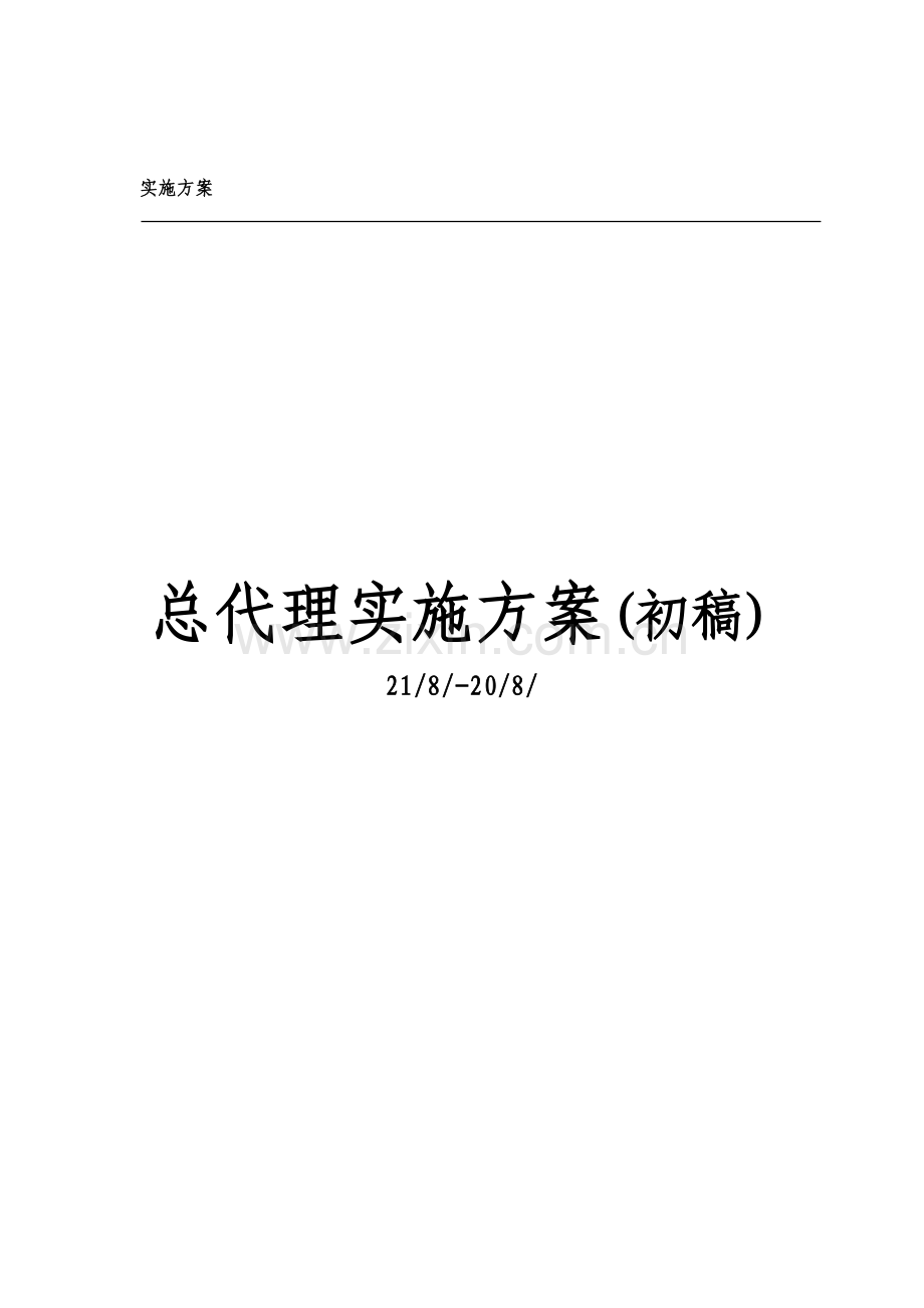 关于公司总代理运营方案模板.doc_第1页