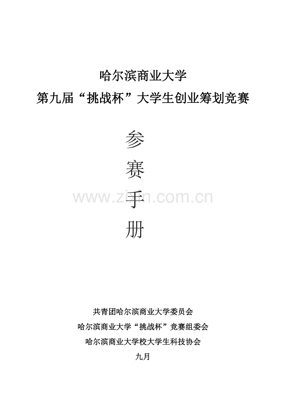 大学生创业综合计划大赛竞赛标准手册.docx_第1页