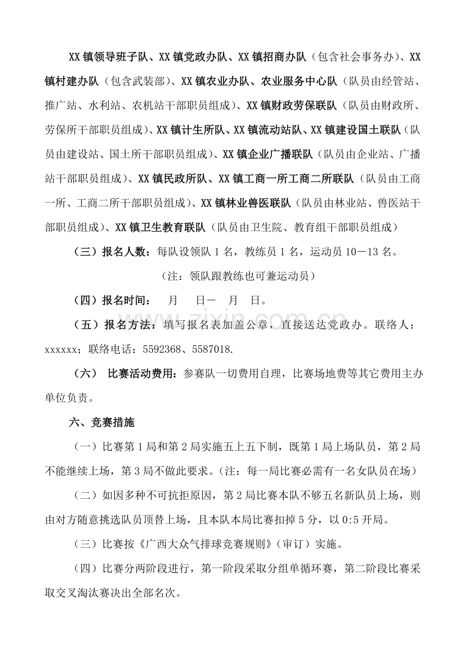 xx镇气排球赛专项方案.doc_第2页
