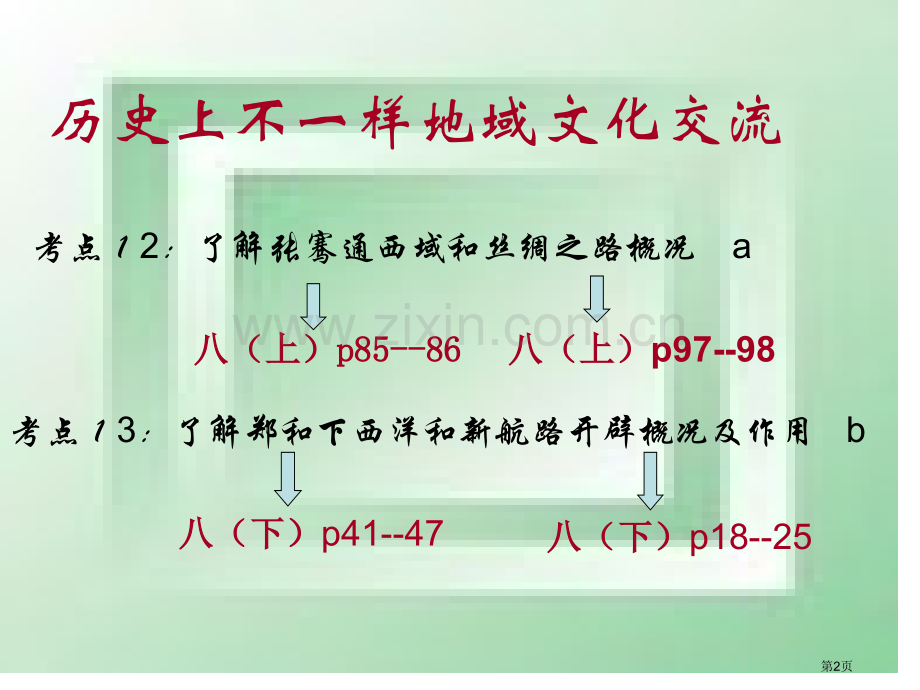 历史上不同地区文化交流中考复习课市公开课一等奖百校联赛特等奖课件.pptx_第2页
