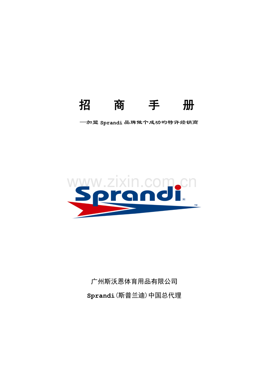 体育用品公司招商专题策划标准手册.docx_第1页