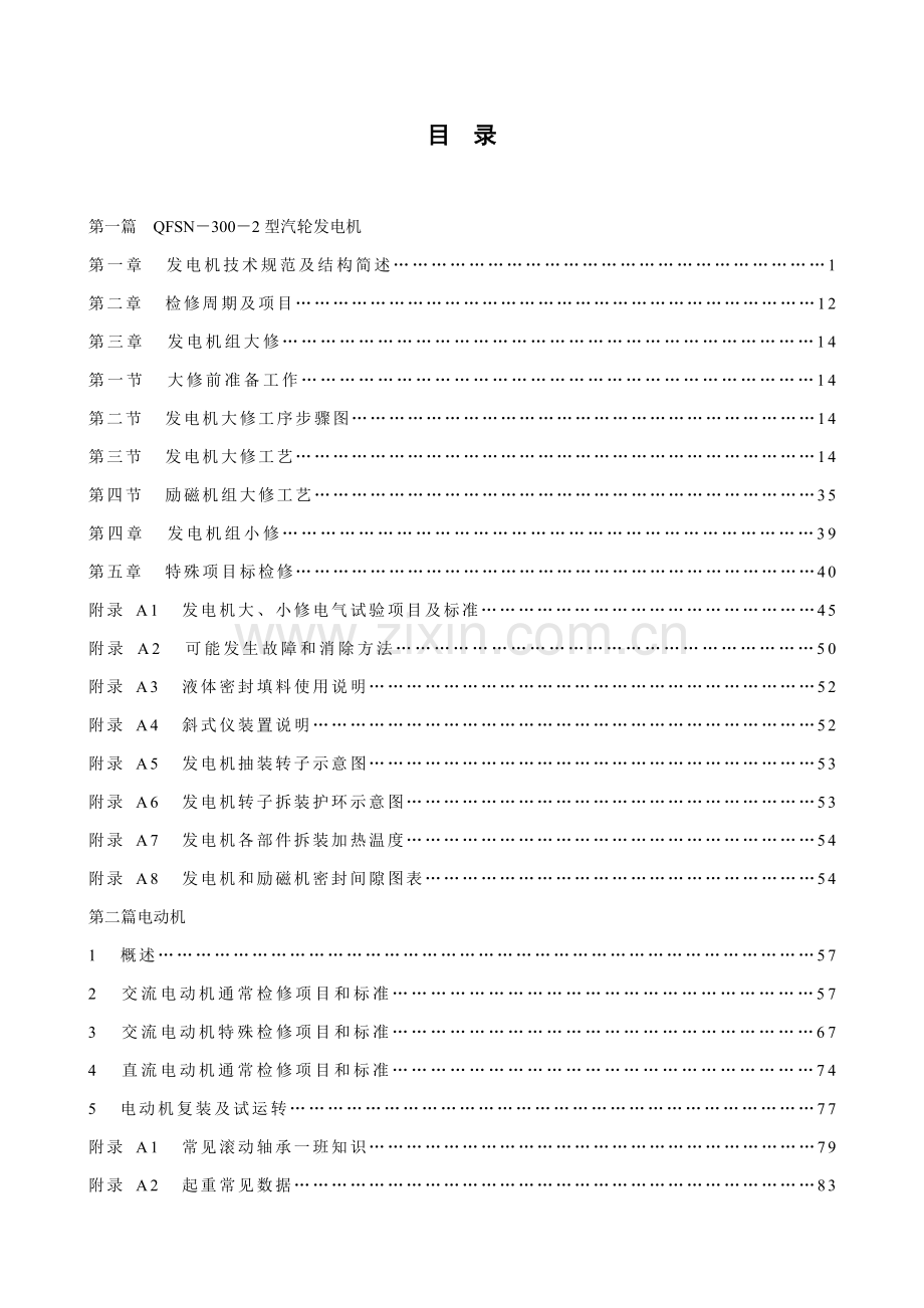 发电机检修工艺规程模板.doc_第1页