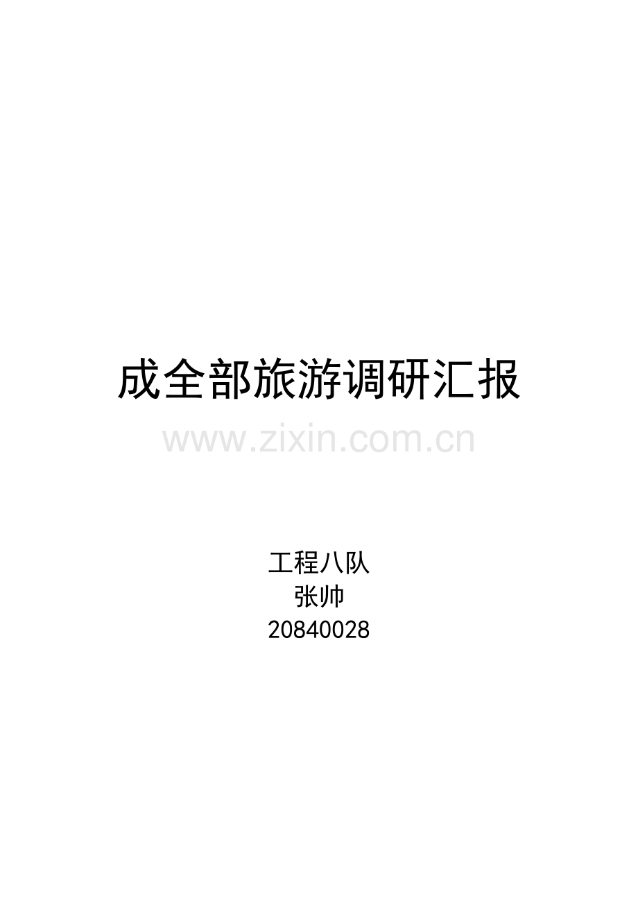 成都旅游调研研究报告.doc_第1页