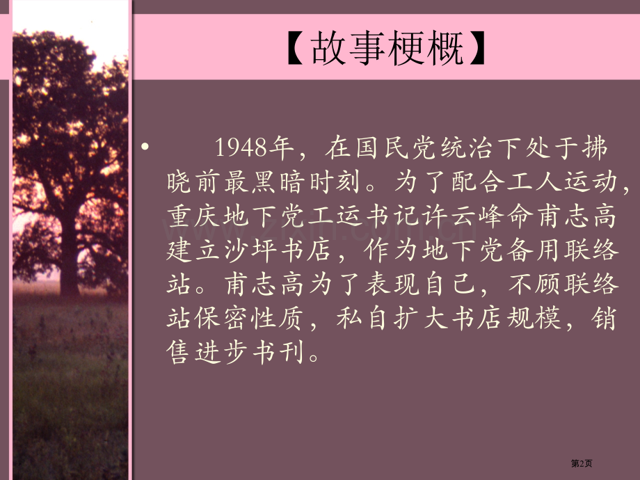 中考名著红岩复习资料省公共课一等奖全国赛课获奖课件.pptx_第2页