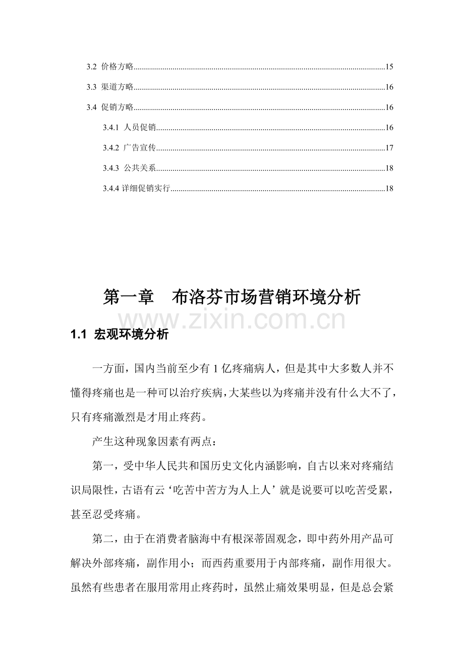 布洛芬的营销专项方案.doc_第2页