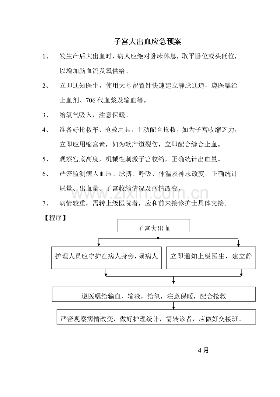 一产后大出血的应急专项预案.doc_第1页