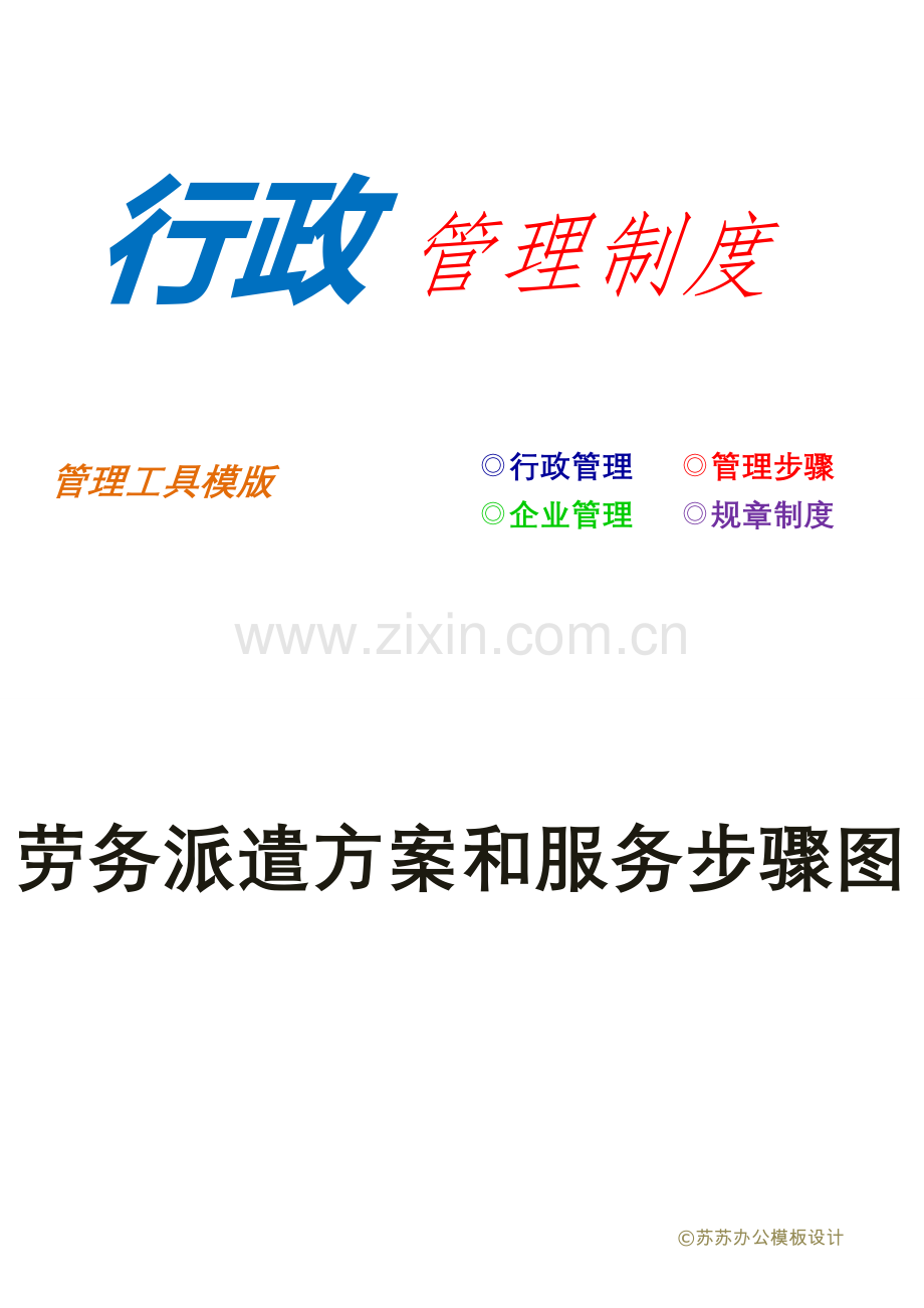 劳务派遣方案与服务流程图模板.docx_第1页