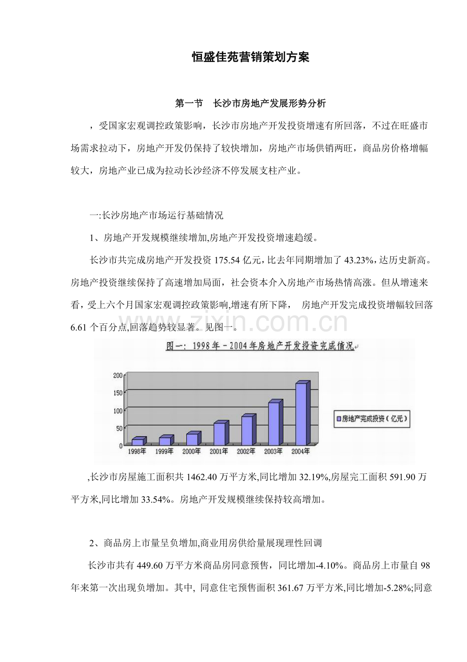 恒盛佳苑营销策划案模板.doc_第1页