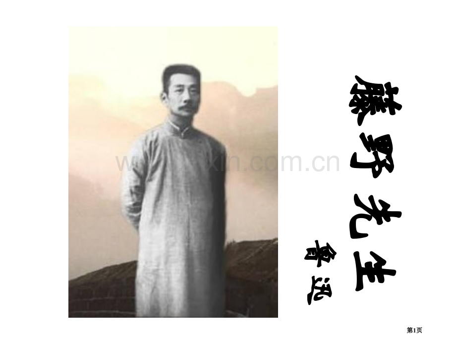 八年级语文藤野先生3省公共课一等奖全国赛课获奖课件.pptx_第1页
