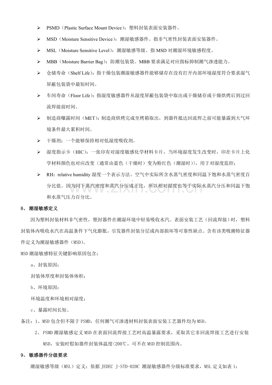 MSD湿敏器件防护控制关键技术标准规范.doc_第2页