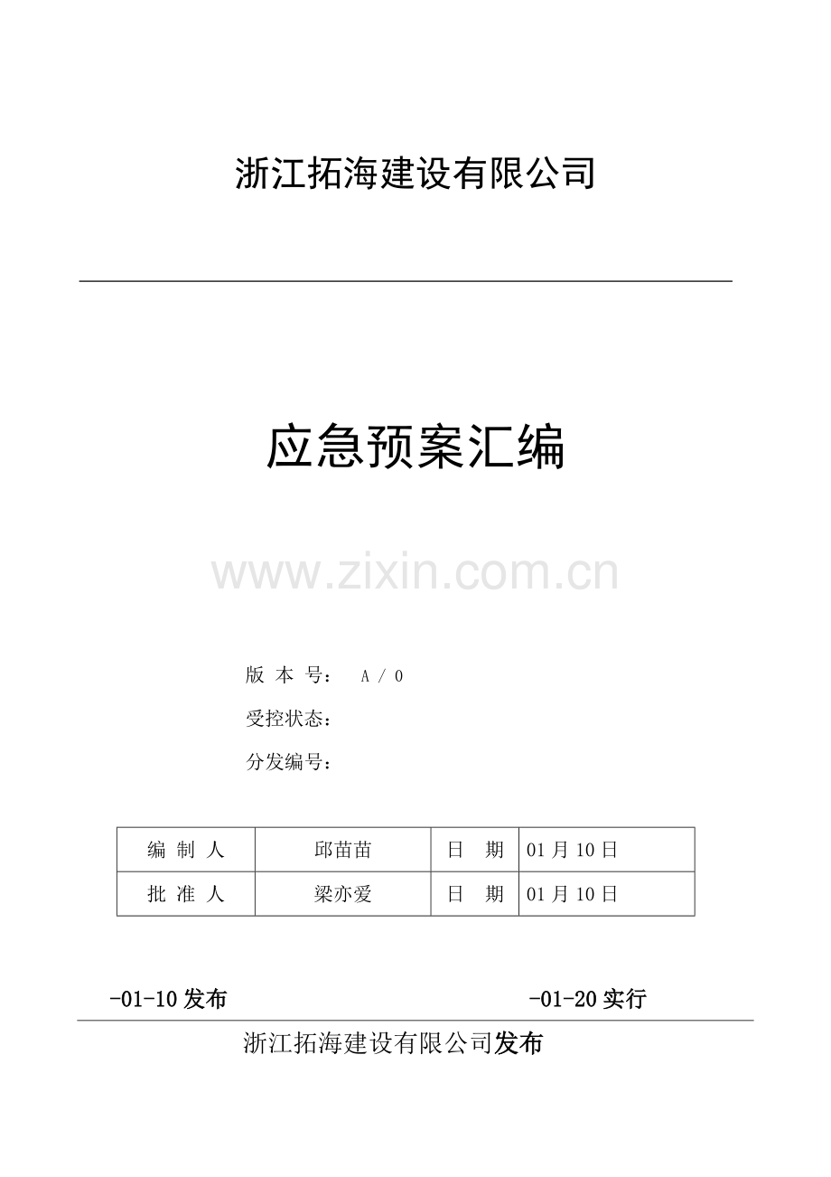 应急专项预案汇编.doc_第1页
