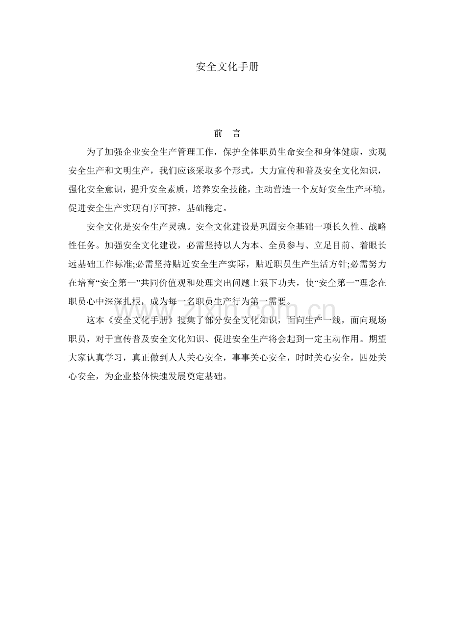 安全文化手册定稿版更新版模板.doc_第1页