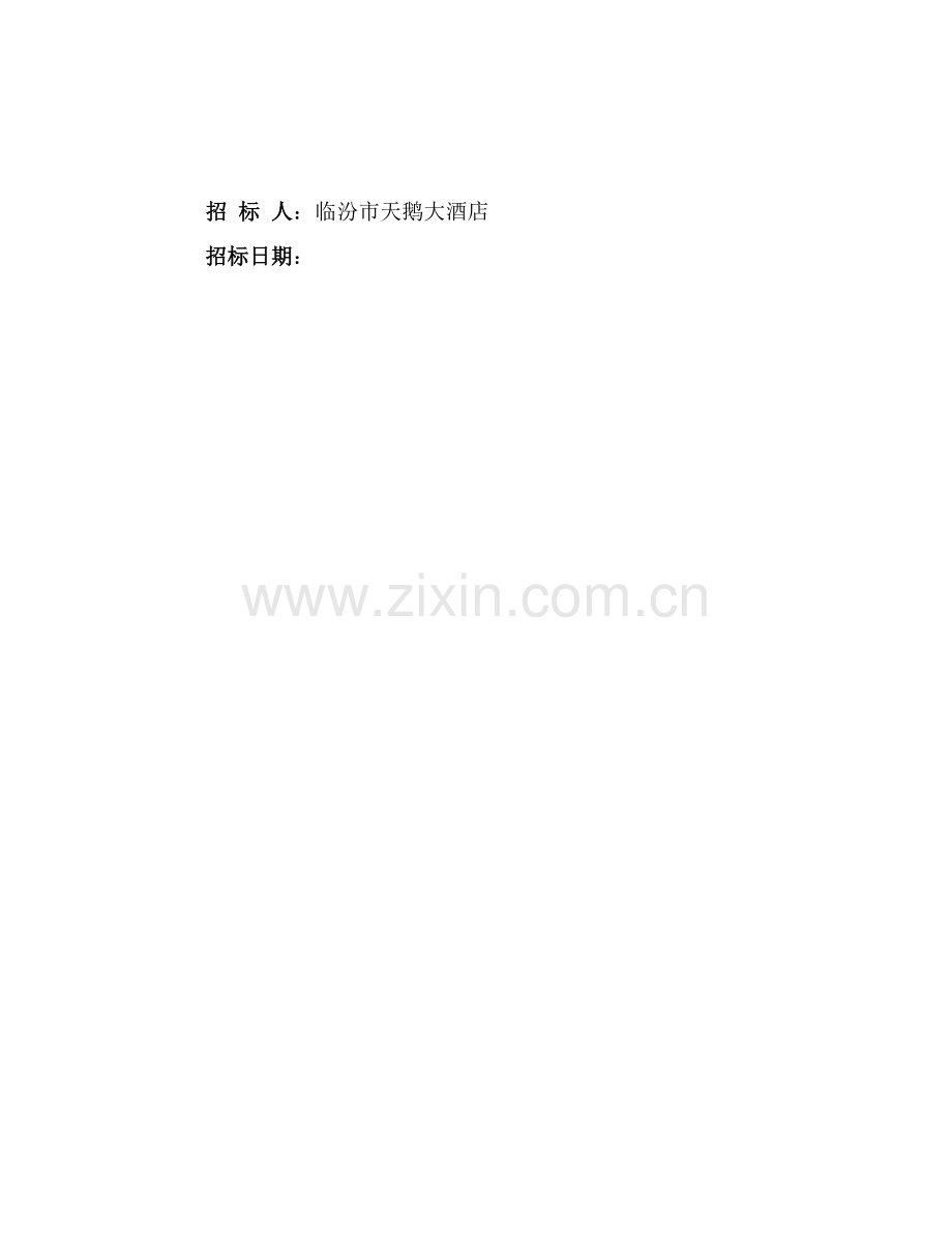 大型酒店招标文件模板.doc_第2页