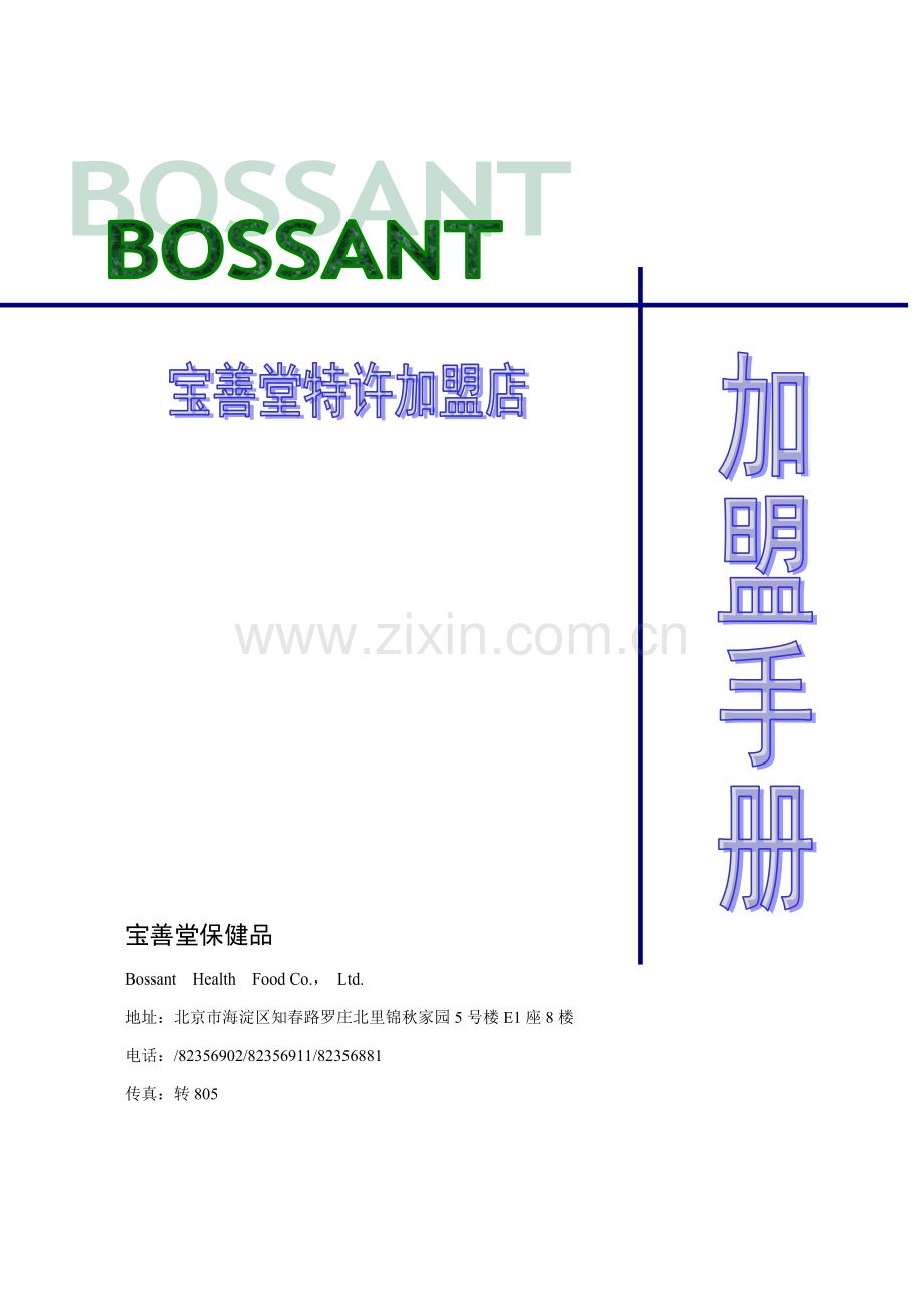 加盟手册模板.doc_第1页