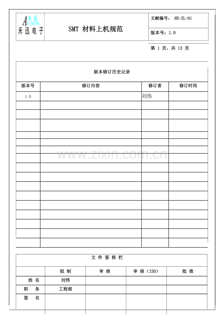 SMT材料上机标准规范.doc_第1页