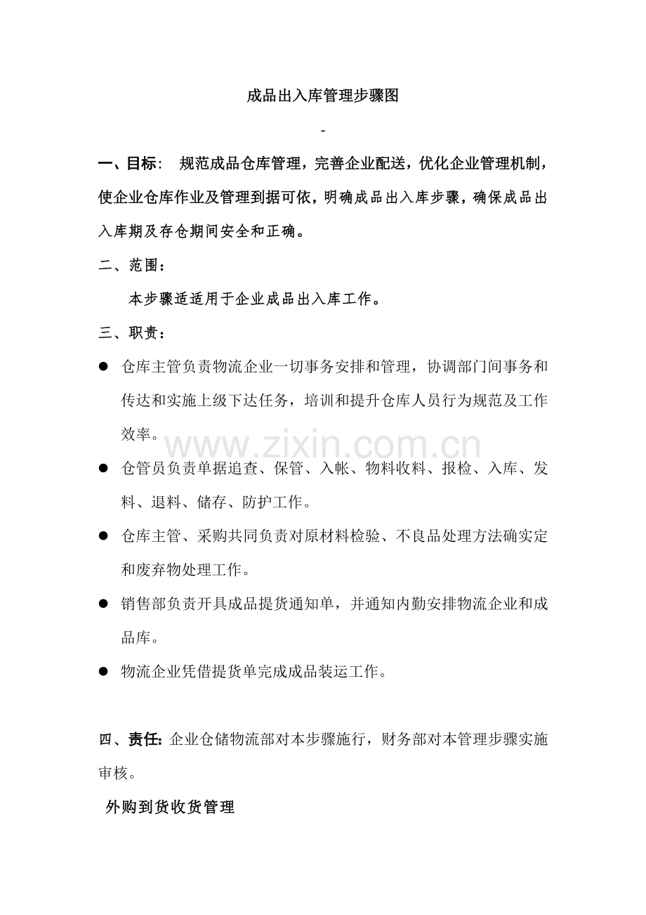 成品出入库管理作业流程图.doc_第1页
