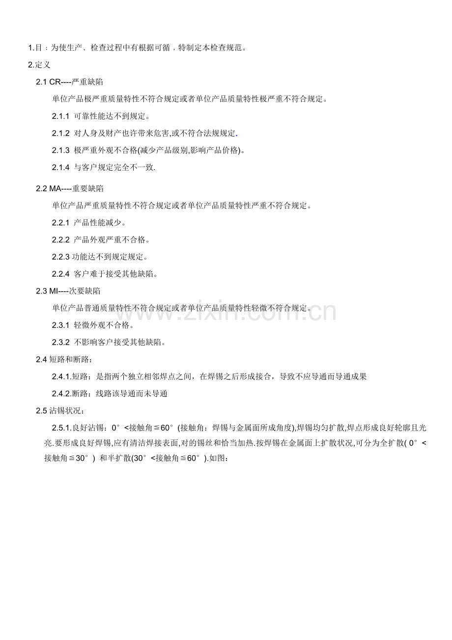 PCBA检验统一标准专业资料.doc_第1页