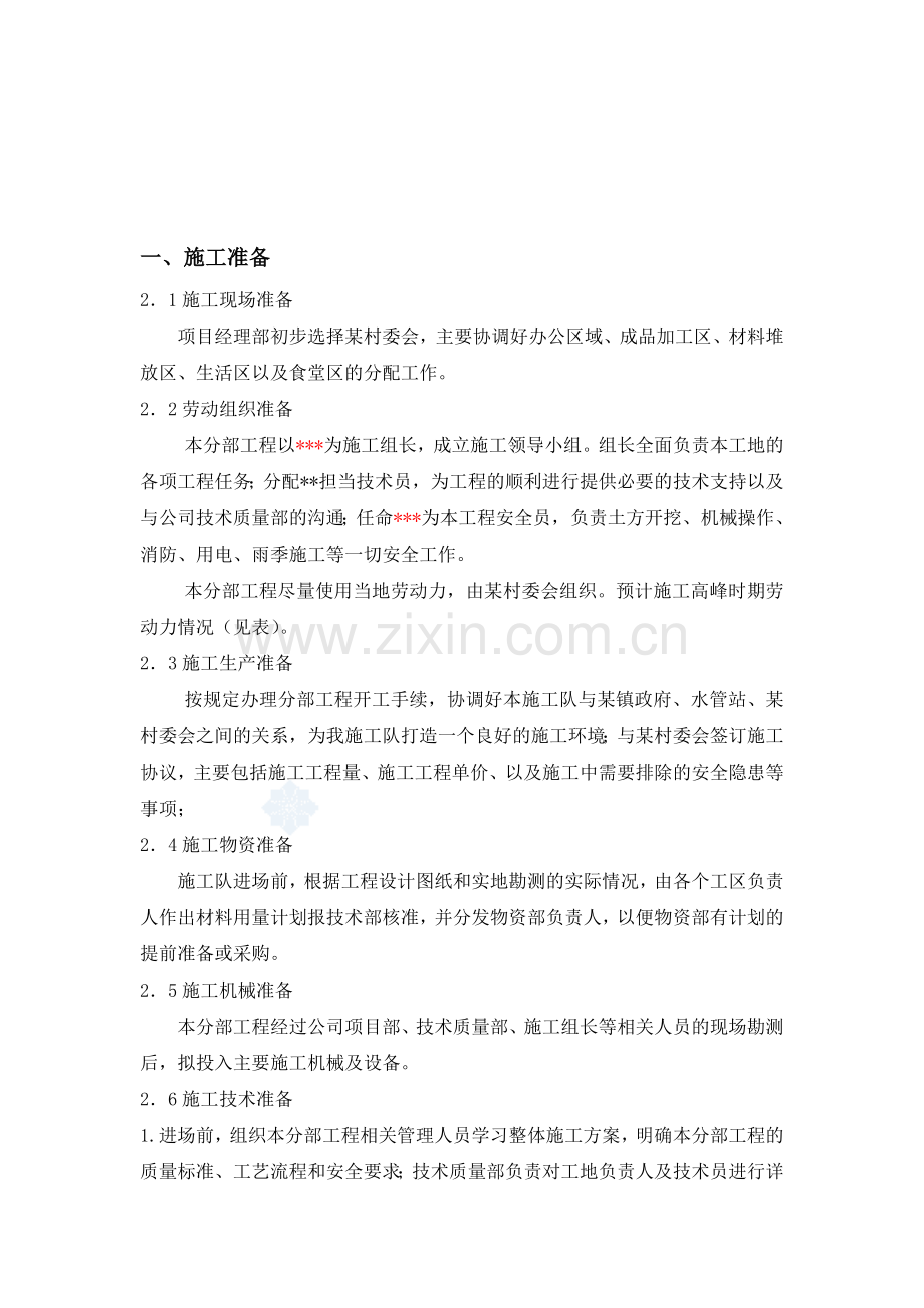 干管、支管、毛管(PE管)施工方案.doc_第1页