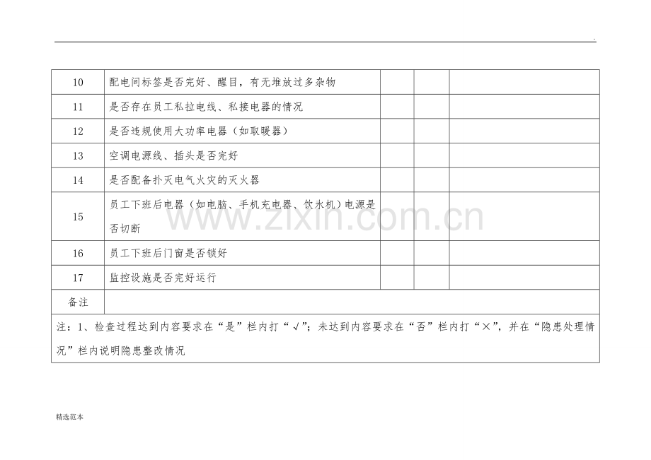 办公楼安全检查记录表.doc_第2页