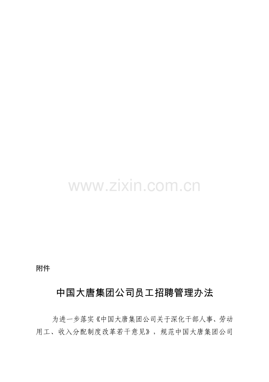中国大唐集团公司员工招聘管理办法.doc_第1页