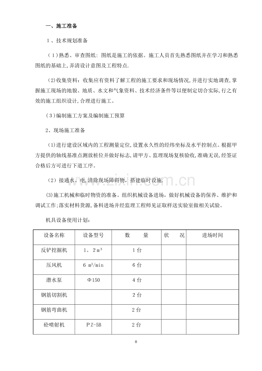 土钉墙支护施工组织设计.doc_第1页