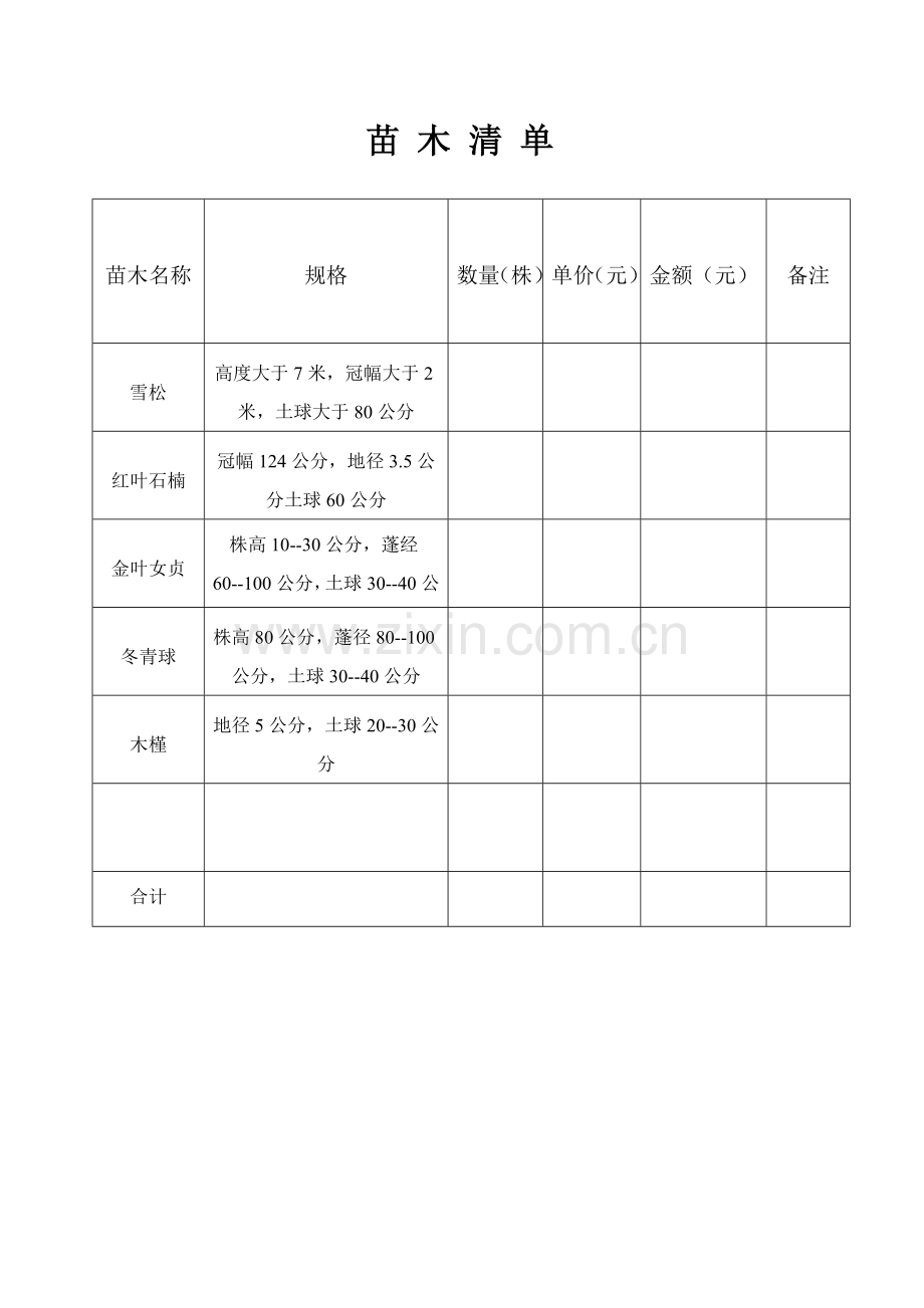 采购合同(绿化苗木---副本.doc_第2页